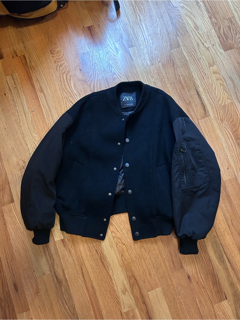 Zara Black Womsns Bomber Jacket